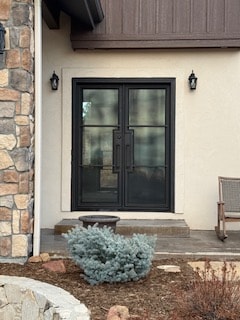 Double iron door Colorado home