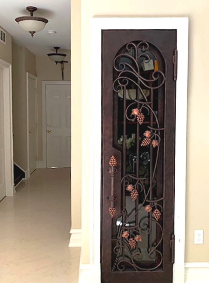 Vineyard Wine Door iron door