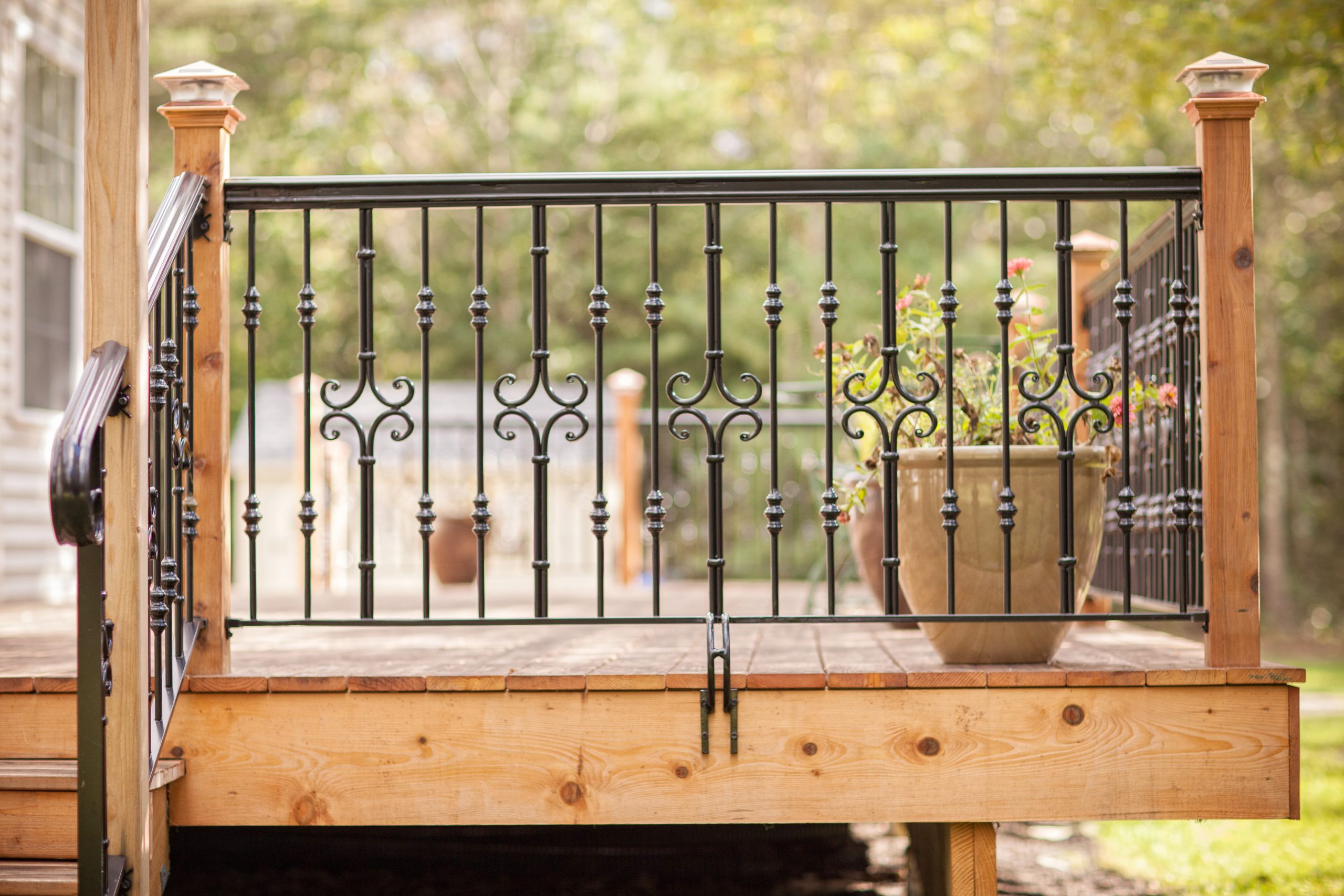 Deck Railing iron door