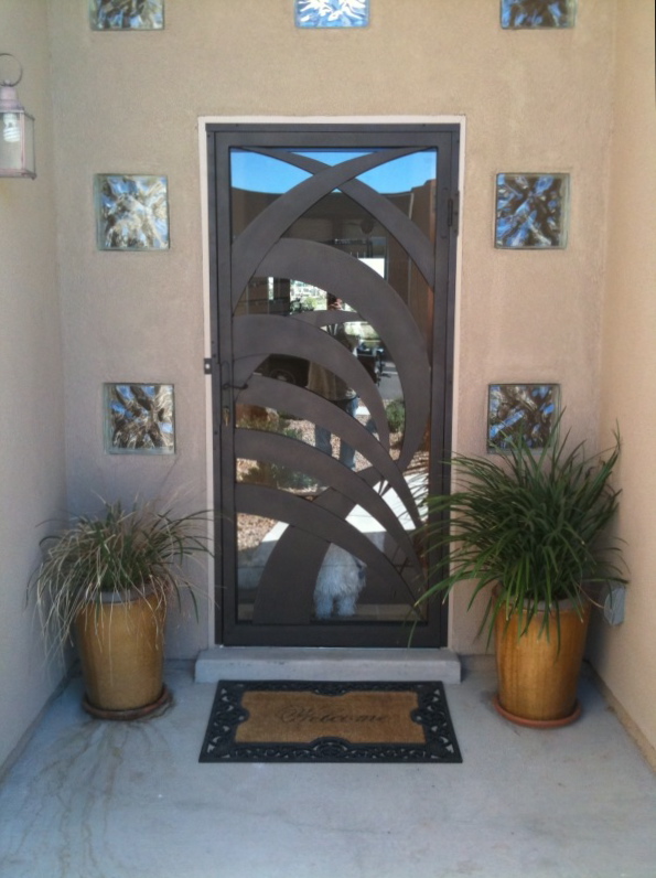 Crescent Shield iron door